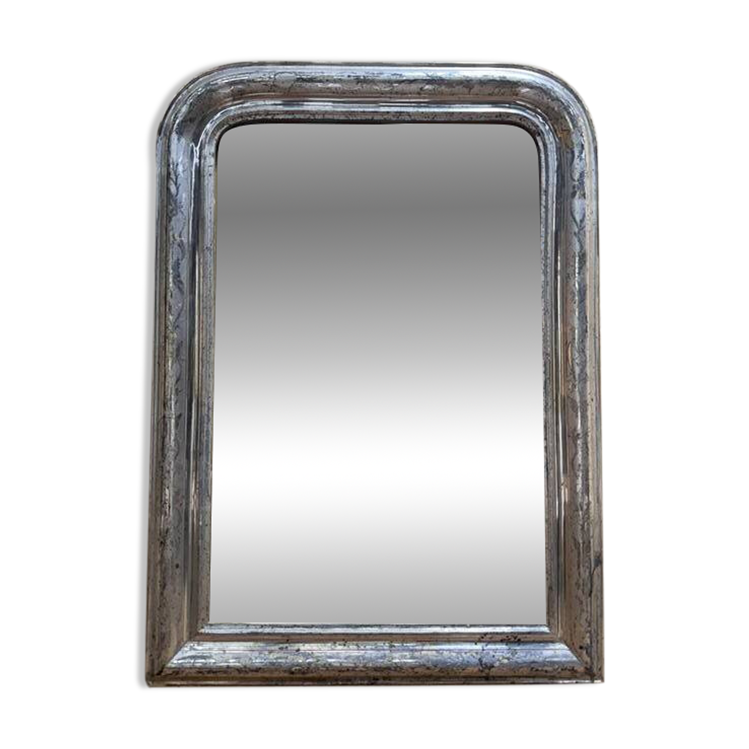 Miroir époque Louis Philippe argenté