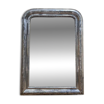 Miroir époque Louis Philippe argenté