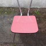 Set of 2 chairs in formica Red