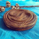 Foldable wooden bowl