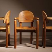6 fauteuils par Rainer Daumiller en bois de pin, Danemark années 1980