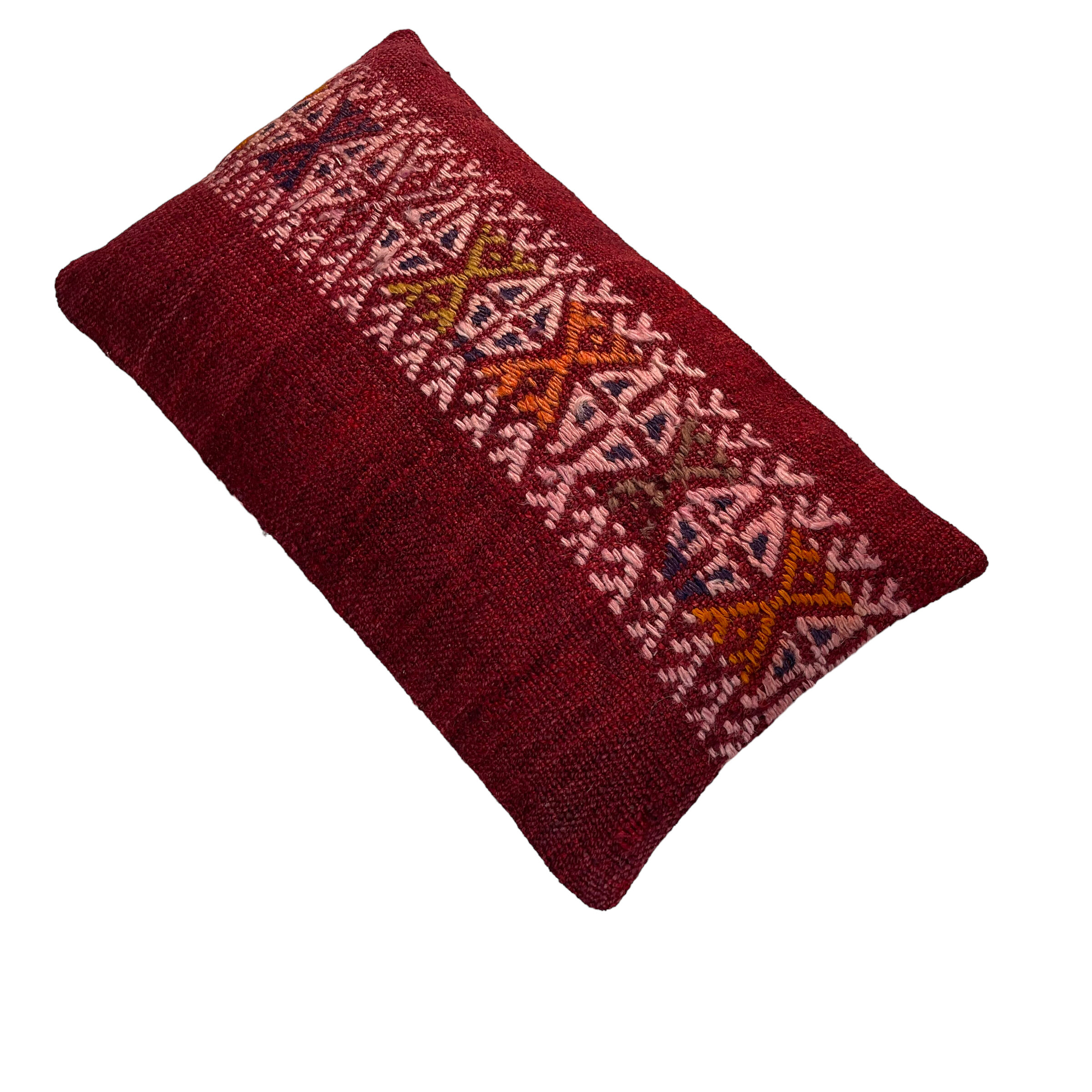 Vintage turkish kilim cushion cover, 30 x 50 cm