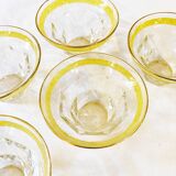 Set of 5 glass dessert cups