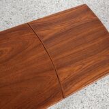 Midcentury Danish extendable coffee table in oak and teak 1960s