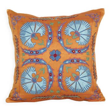 Vintage embroidered cushion cover 48x48 cm