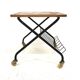 Table d'appoint en teck et en métal, Suède, 1950