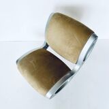 Pair of "Gluon" swivel armchairs by Marc Newson for Moroso, 1990's