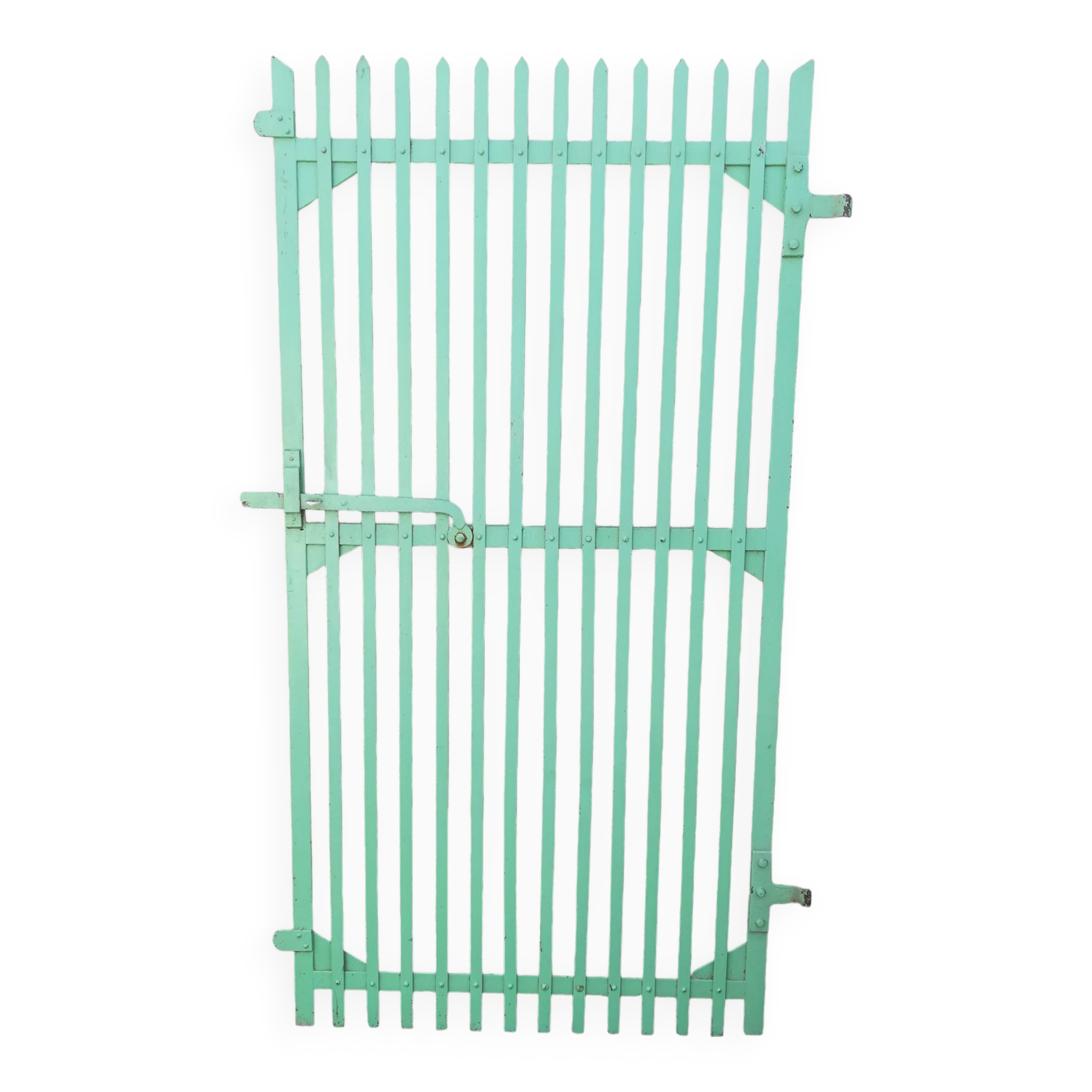 Plain riveted iron gate