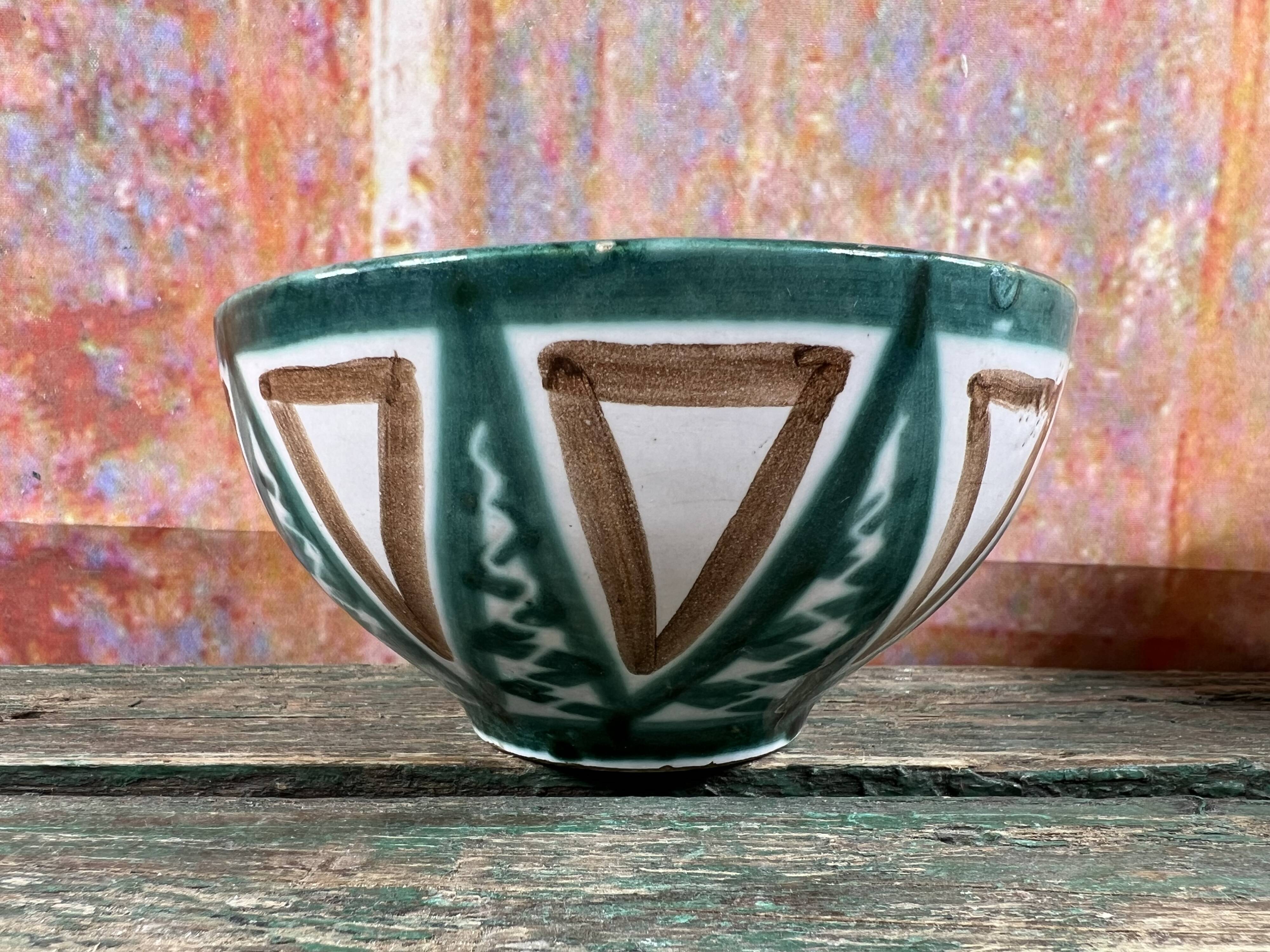 3 Robert Picault Vallauris bowls