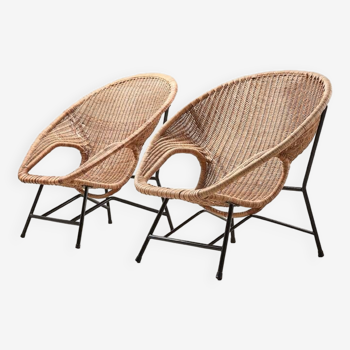 Pair of Model 600 Lounge Chairs by Dirk van Sliedregt for Gebroeders Jonkers 1959