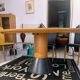 Extendable oval table by Arnold Merckx for Arco 90s