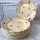 Set of 10 dessert plates fb badonviller 30-40s