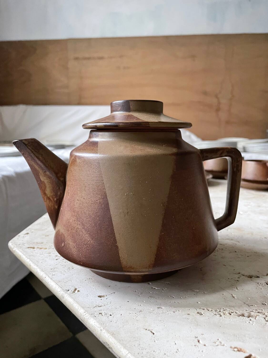 Japanese-style stoneware tea or coffee service