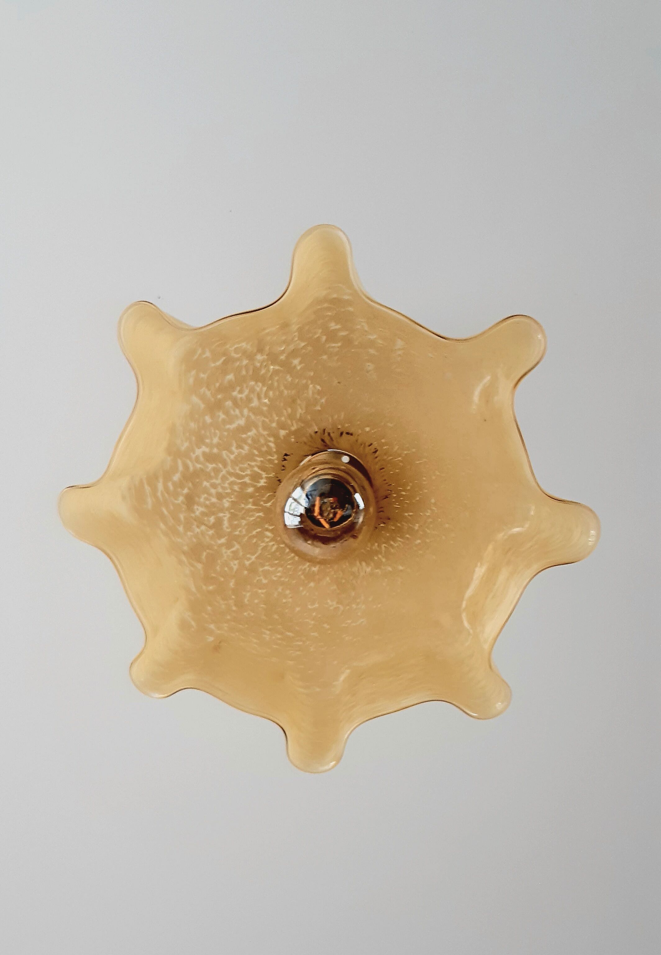 Suspension verre de clichy vintage