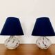 Set of 2 Glass Table Lamps by Peill and Putzler