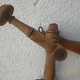 Wooden coat hook imitating bamboo accordion 1900