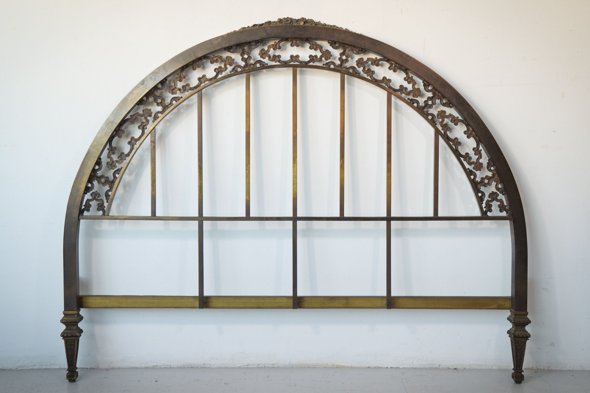 Exceptional decorative brass bed frame