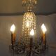 Napoleon III chandelier with crystal pendants, signed Portieux, 19th century.