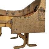 Canapé d'angle et chaises par Ludvik Volak pour Drevopodnik Holesov, 1960, Ensemble de 3