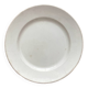 Round white ironstone dish from Creil and Montereau