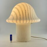 White glass Peill and Putzler mushroom table lamp XL