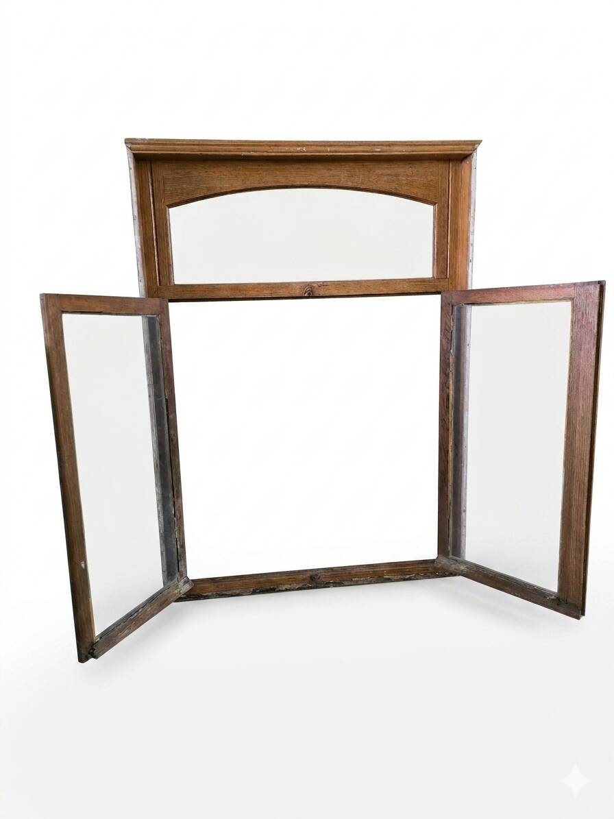 Solid oak window from the early 20th century.