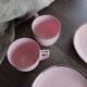 Powder pink cups and saucers