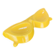 Vintage yellow ceramic glasses emptier