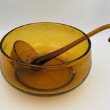 Vintage sangria, glass punch cut Biot, 1970s