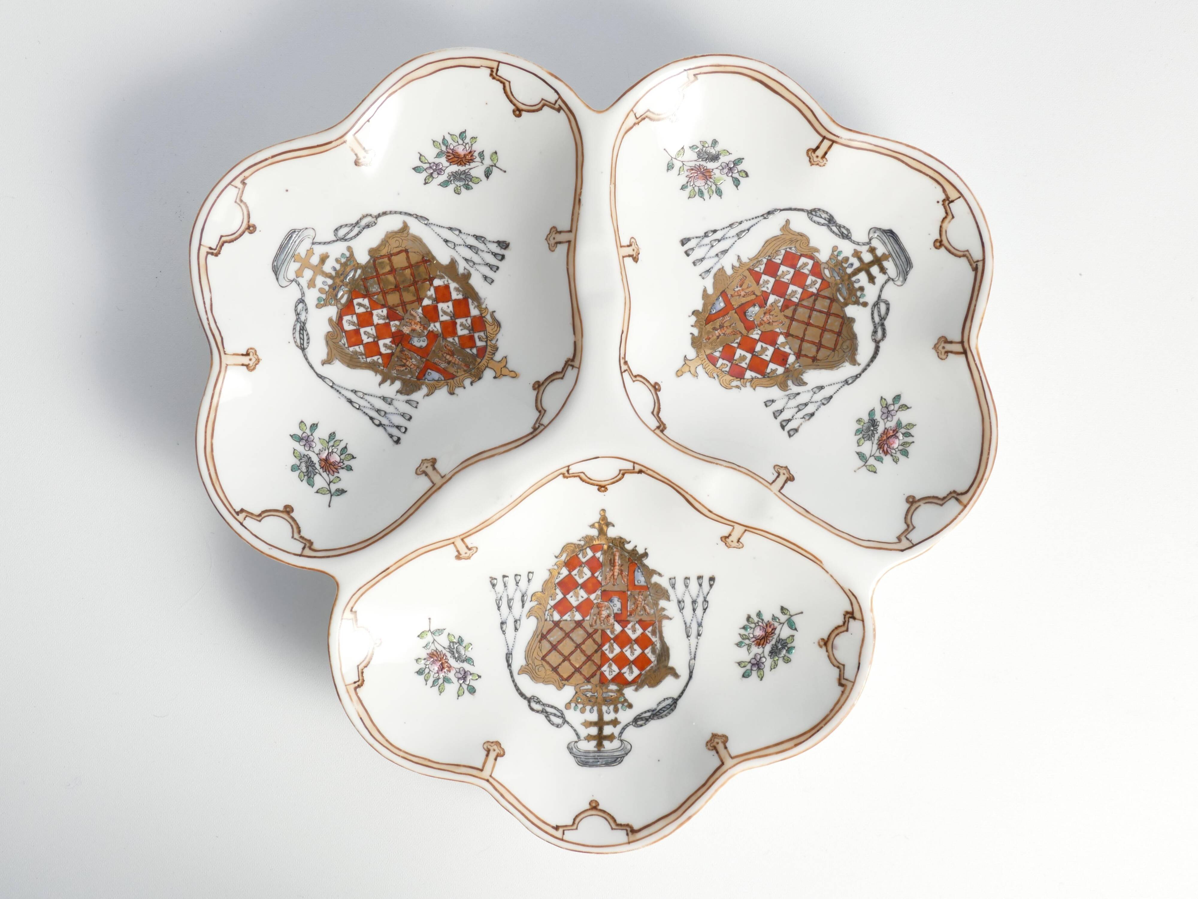 French Porcelain Divided Presentation Dish by House Of Toussi Court