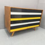 Commode à tiroirs U-453 du milieu du siècle par Jiri Jiroutek, Tchécoslovaquie, années 1960