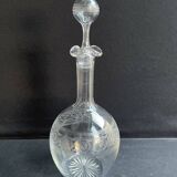 Baccarat carafe Athenian engraving