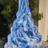 Blown glass bottle, Clichy glassworks, 20th century