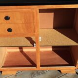Vintage 1960s 2-door, 2-drawer low cabinet