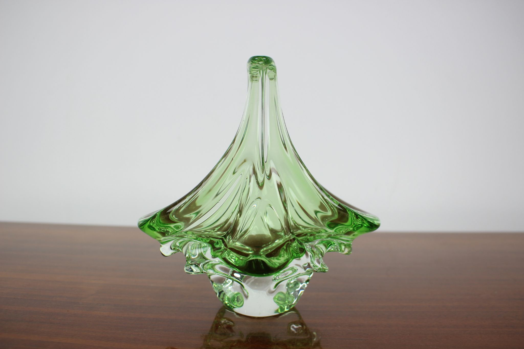 Mid-century glass bowl designed by josef hospodka, 1960's
