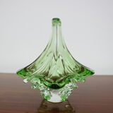 Mid-century glass bowl designed by josef hospodka, 1960's