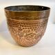 Large planter by villedieu in brass 1970s - 1980s