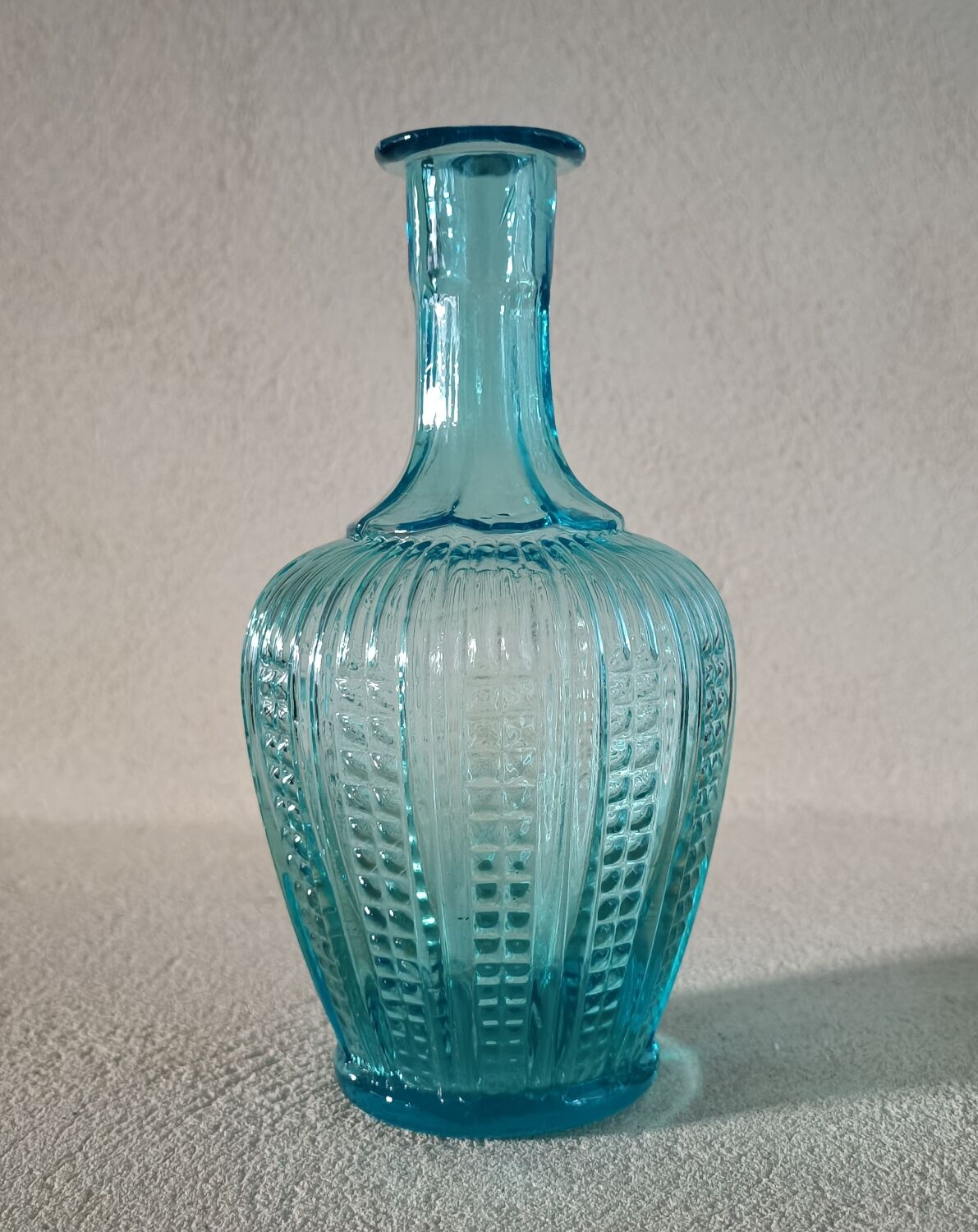 Moulded glass vase