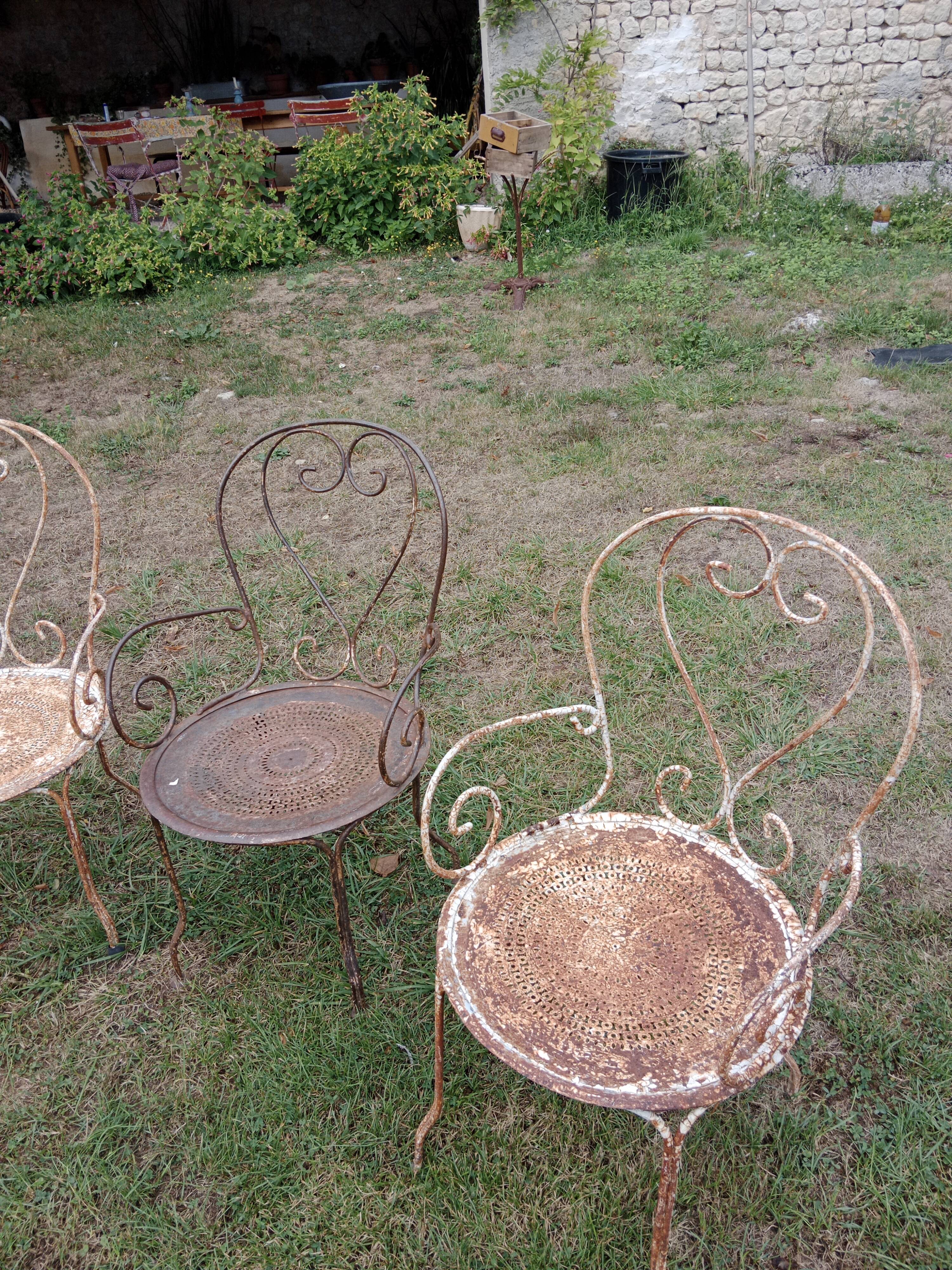 4 Garden armchairs