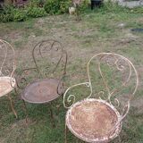 4 Garden armchairs