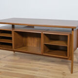 Mid-Century Danish Teak Desk by Kai Kristiansen for Feldballes Møbelfabrik, 1960s