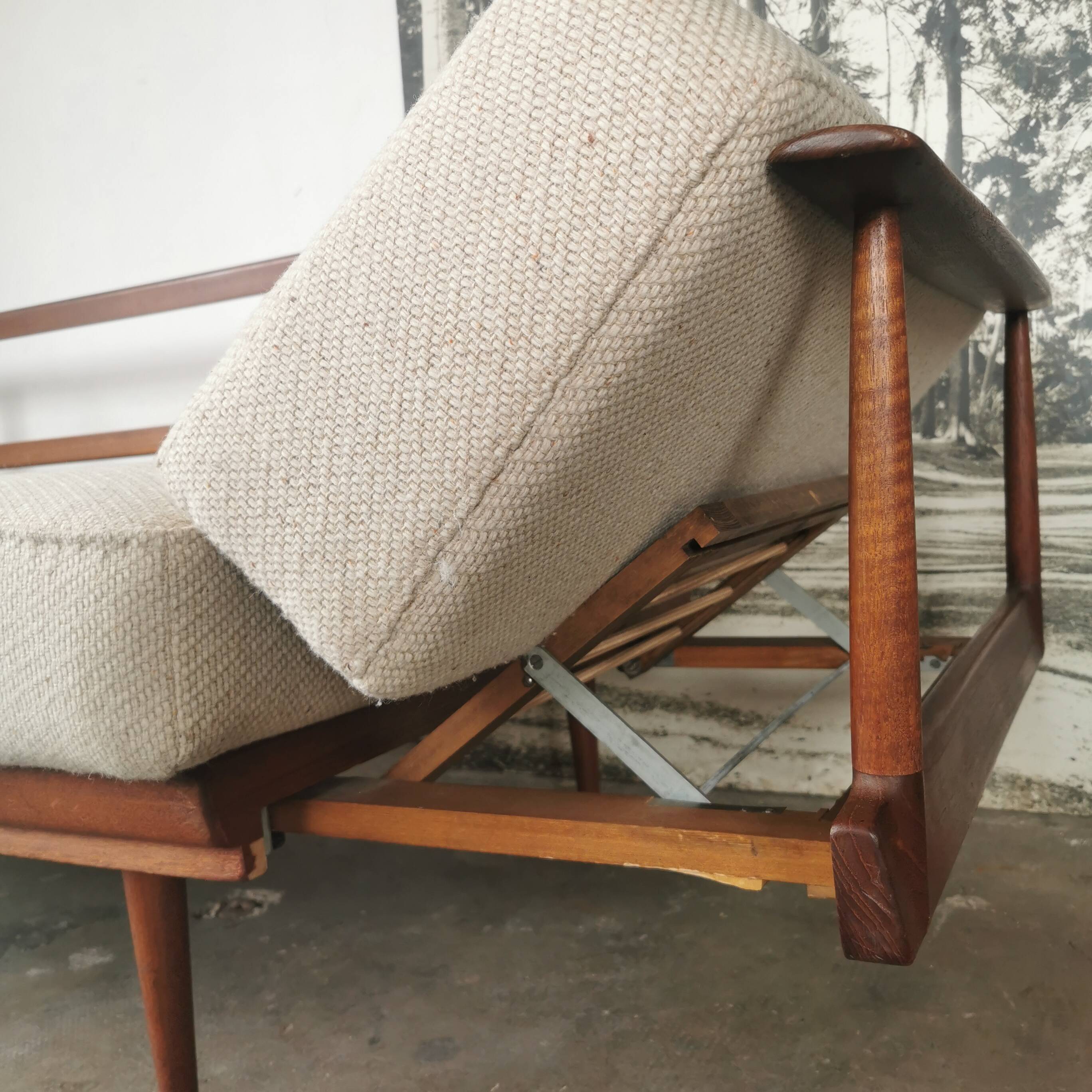 Bench, daybed knoll Antimotte vintage 60s