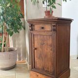 19th century solid wood bedside table