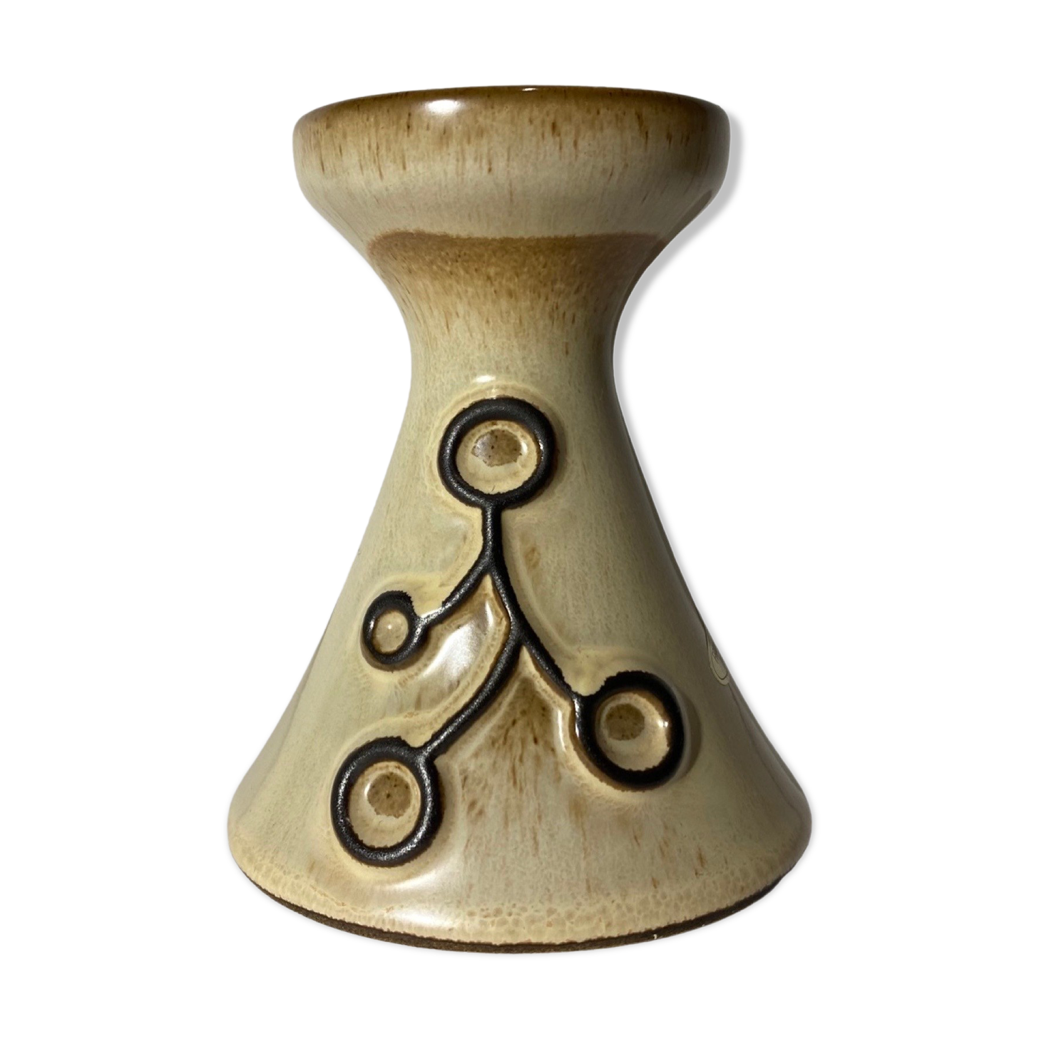 Vintage 'frank keramik denmark' candlestick holder