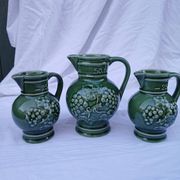 3 antique wine jugs