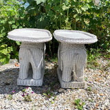Ancien salon en rotin blanc : 5 meubles