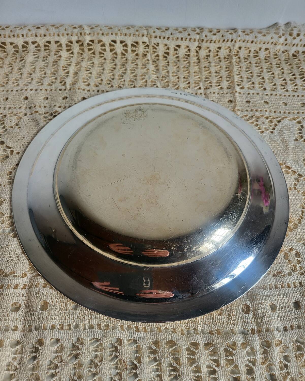 CHRISTOFLE Round Plate in silver-plated metal