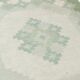 Swedish flat wave carpet Teppich in green, 1960s