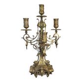 19th century gilded bronze candlestick