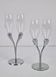 Crystal Champagne Flutes in Holder by Philippe Di Meo for Moët & Chandon, 1980s, Set of 2